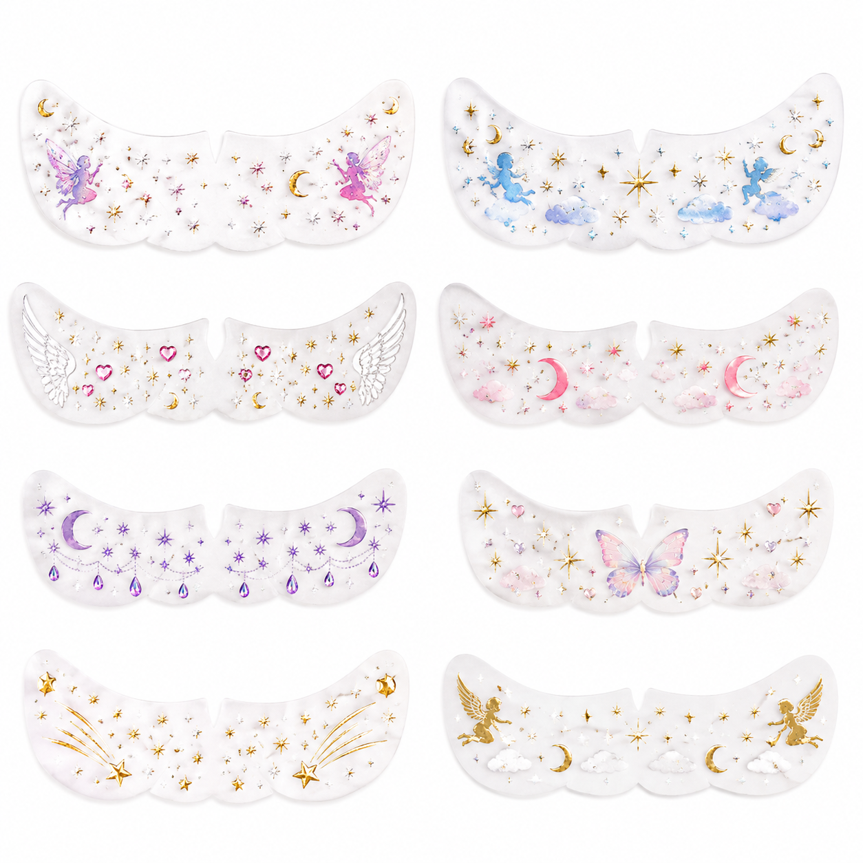 Magic Moon & Stars Face Glitter Stickers for Kids 🌙⭐