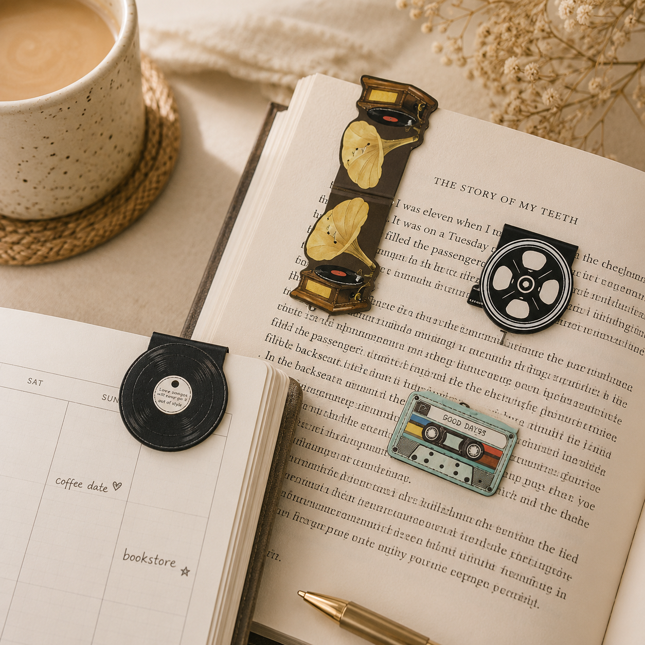 Vintage Music Bookmark Clips 🎵📚