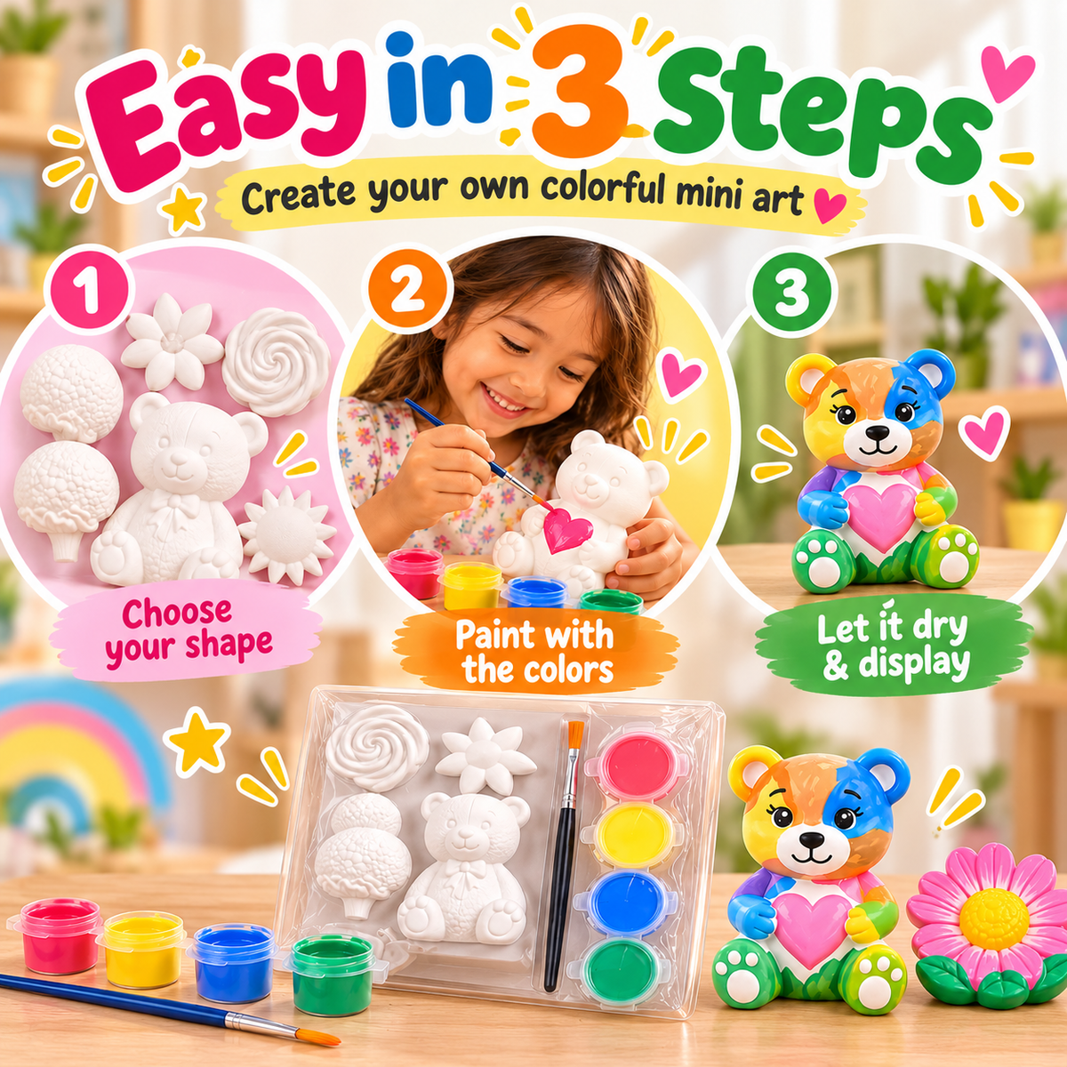 DIY Kids Painting & Plaster Art Kit
