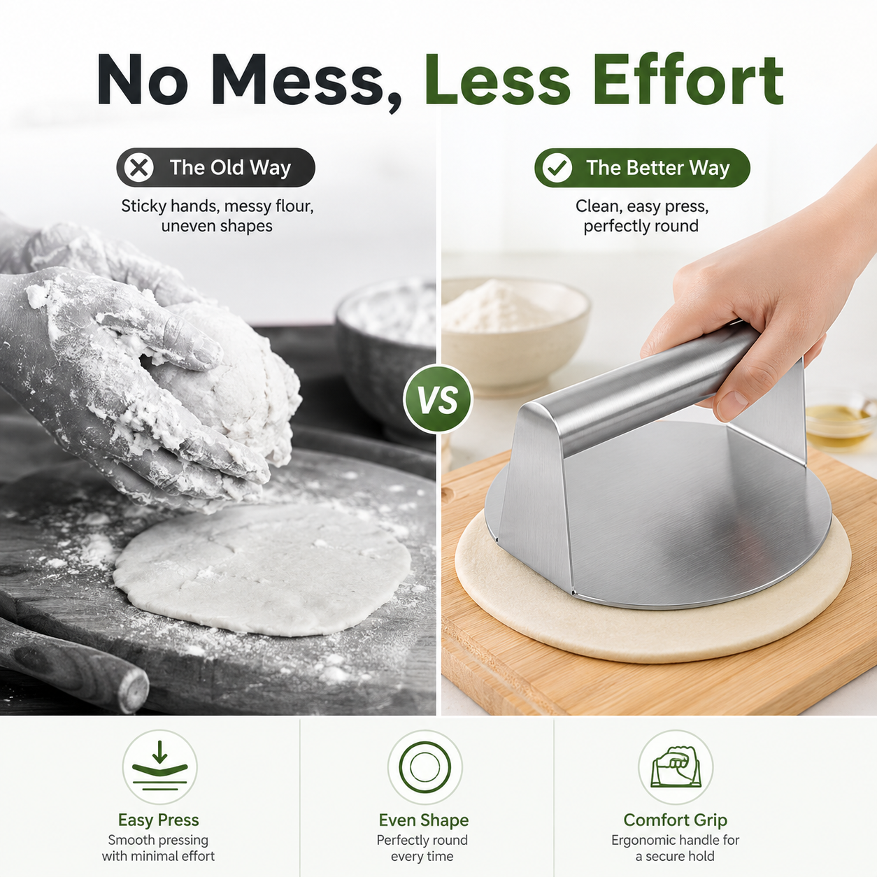 Multi-Purpose Stainless Steel Kitchen Press