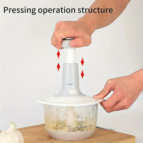 Multifunctional  Manual Hand Push Chopper and Mixer