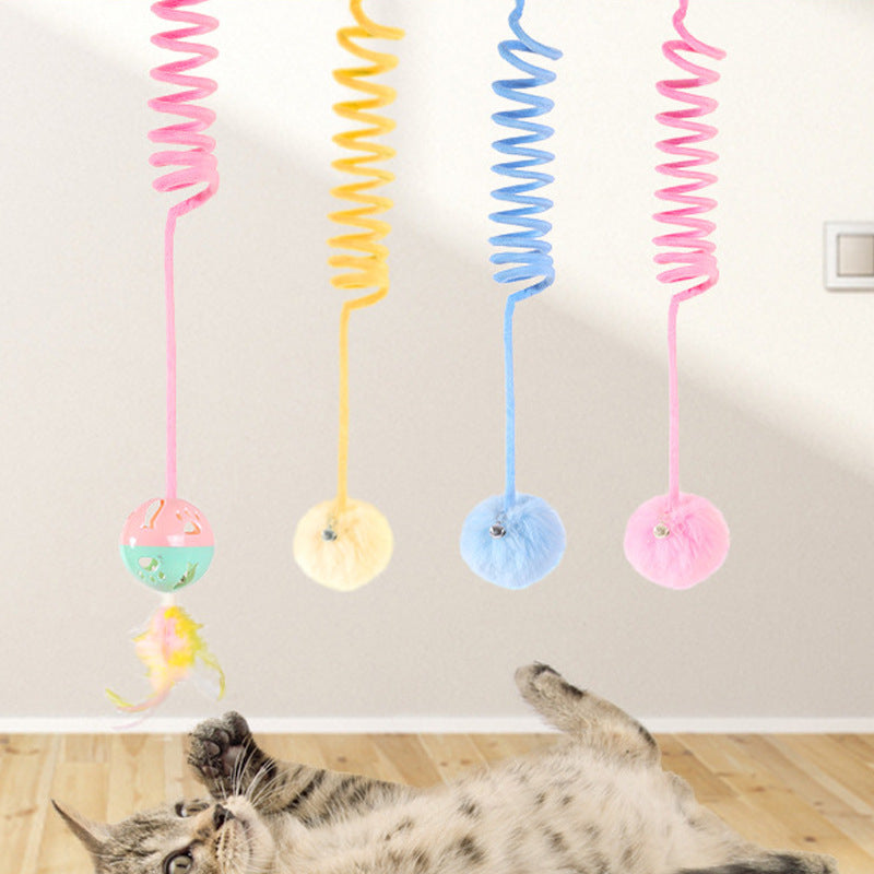 Interactive Tension Spring Cat Toy – produckpk