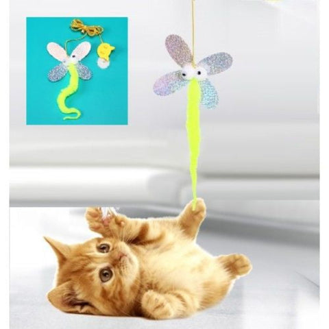 Self-Adhesive Cat Play Fishing Rod
