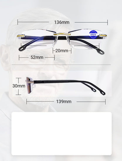 Unisex Rimless Reading Glasses
