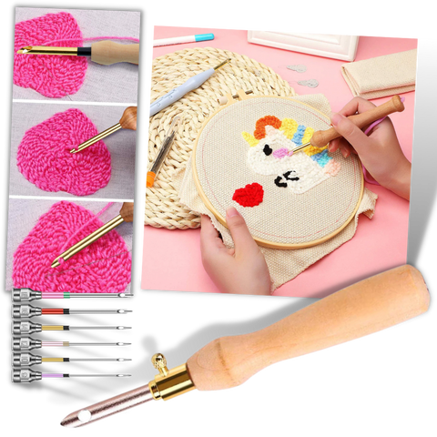 Punch Needle Embroidery Tool