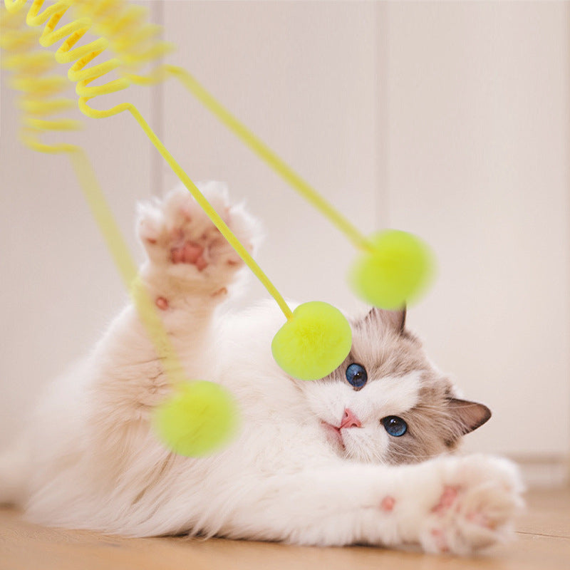 Interactive Tension Spring Cat Toy – produckpk