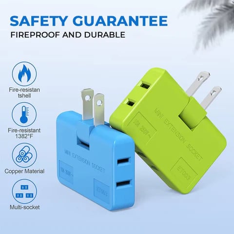 3 in 1 Rotating Socket 180 Degree – produckpk
