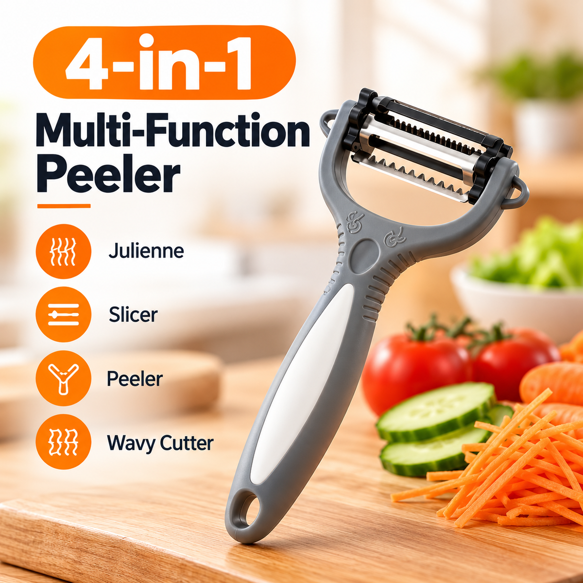 4-in-1 Multi-Function Vegetable Peeler