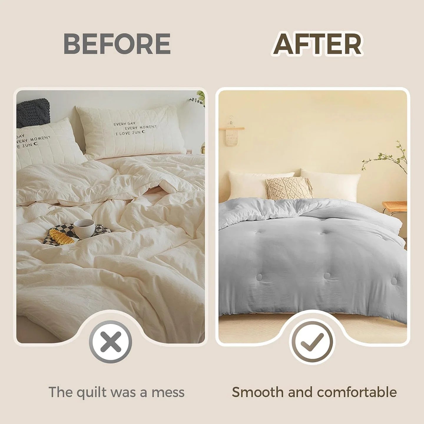 Duvet Clips to Hold Comforter Inside ( PACK OF 10)