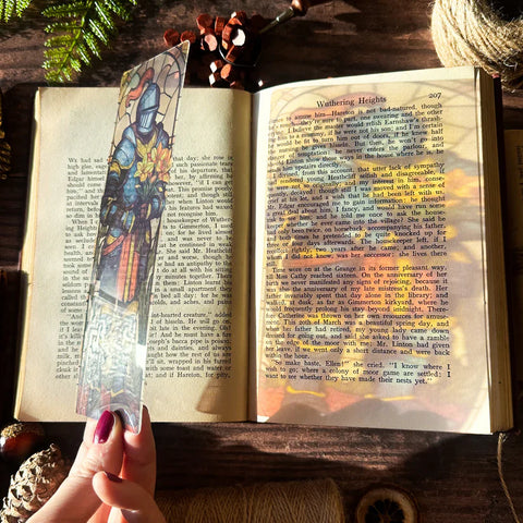 Knights Reading Stained Glass Bookmarks