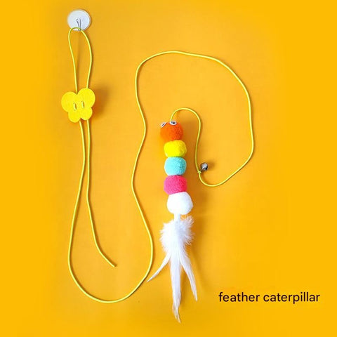 Self-Adhesive Cat Play Fishing Rod
