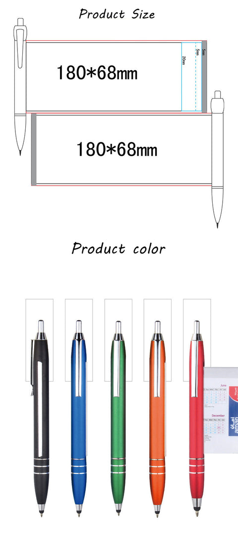 Multifunction Plastic Banner Pen