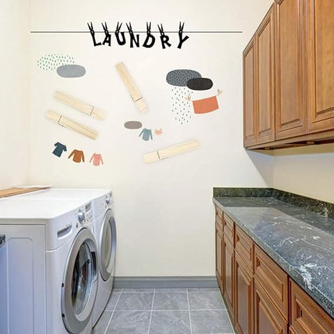Multi-Function Wooden Clothespins