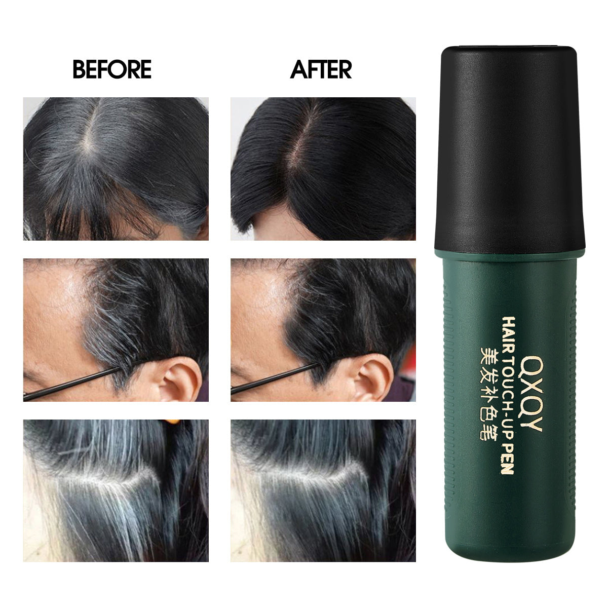 2-in-1 Hair Color Touch-Up Stick with Comb