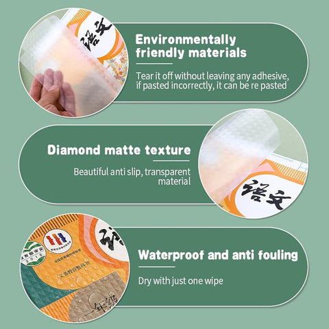 Transparent Paper Sticker Book Cover Film
