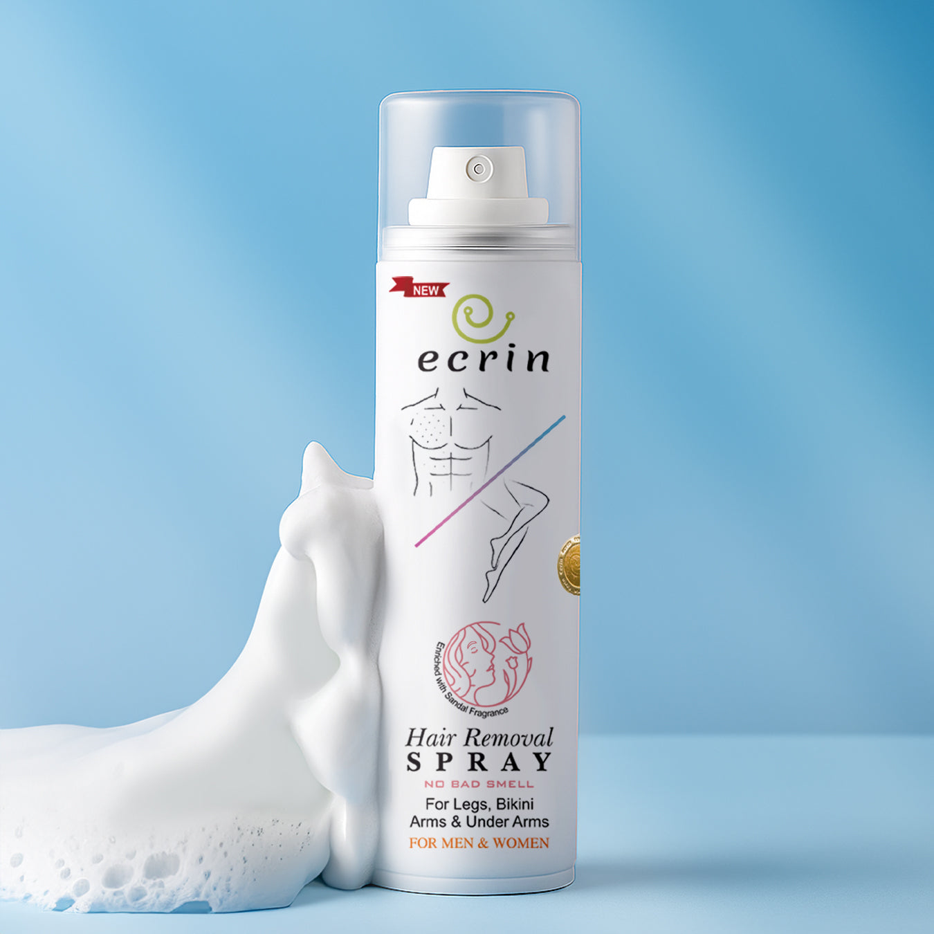 Hair Removal Foaming Spray (for men & women)