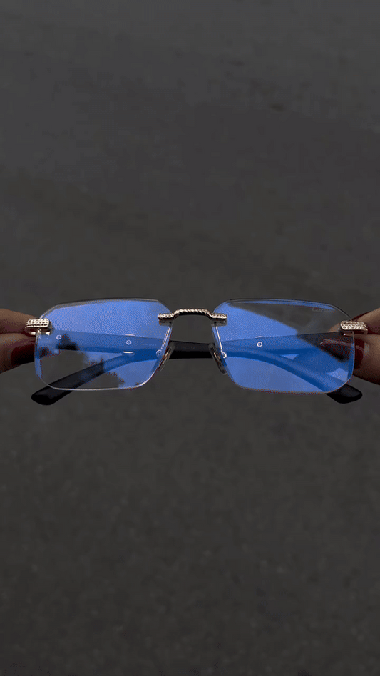 Unisex Rimless UV Shield glasses