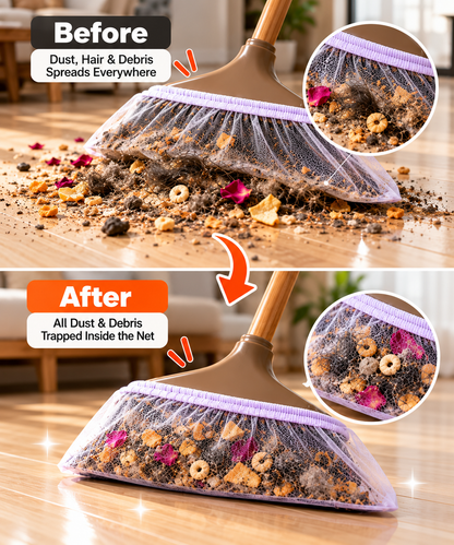 Reusable Broom Dust Catcher Net