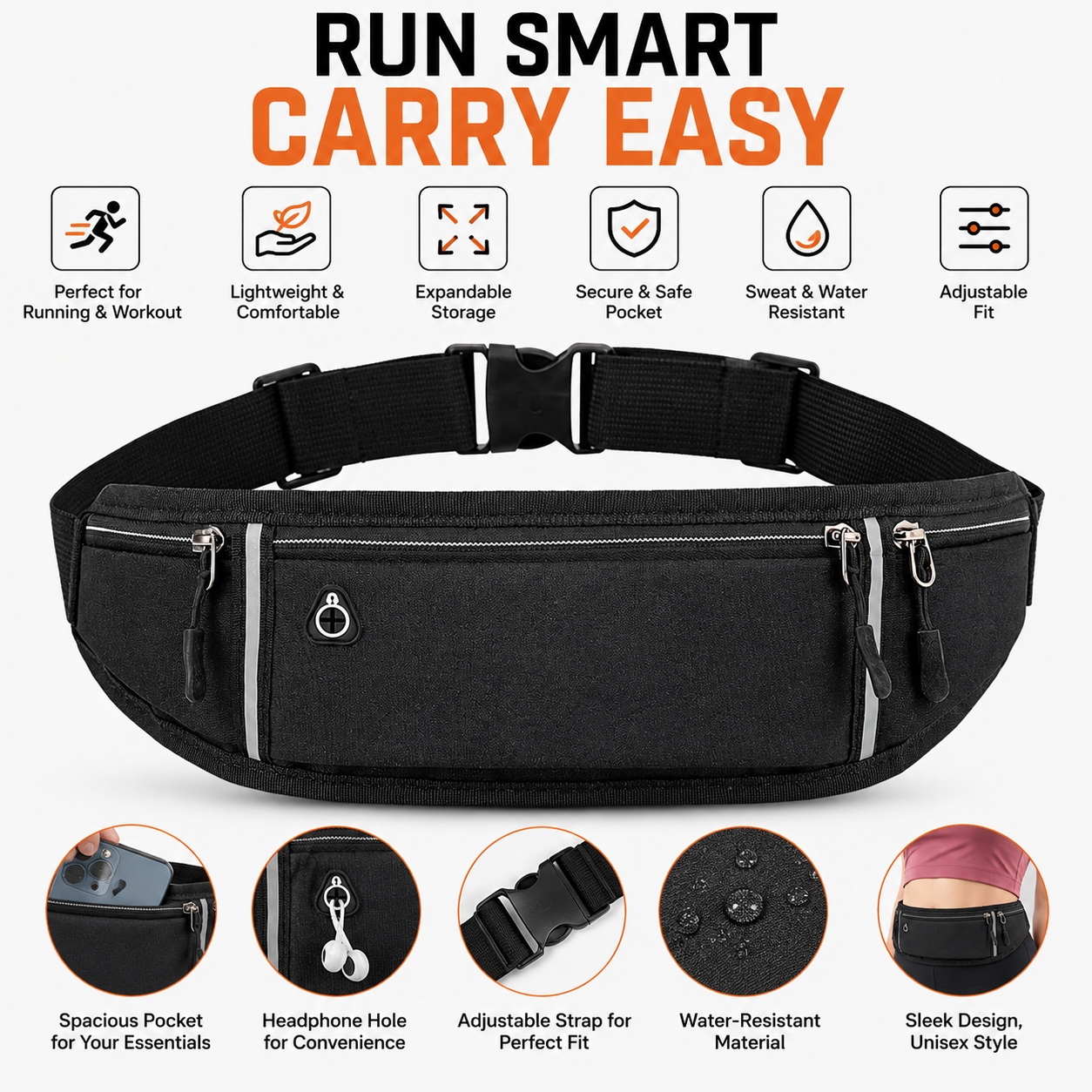 Smart Running Waist Bag