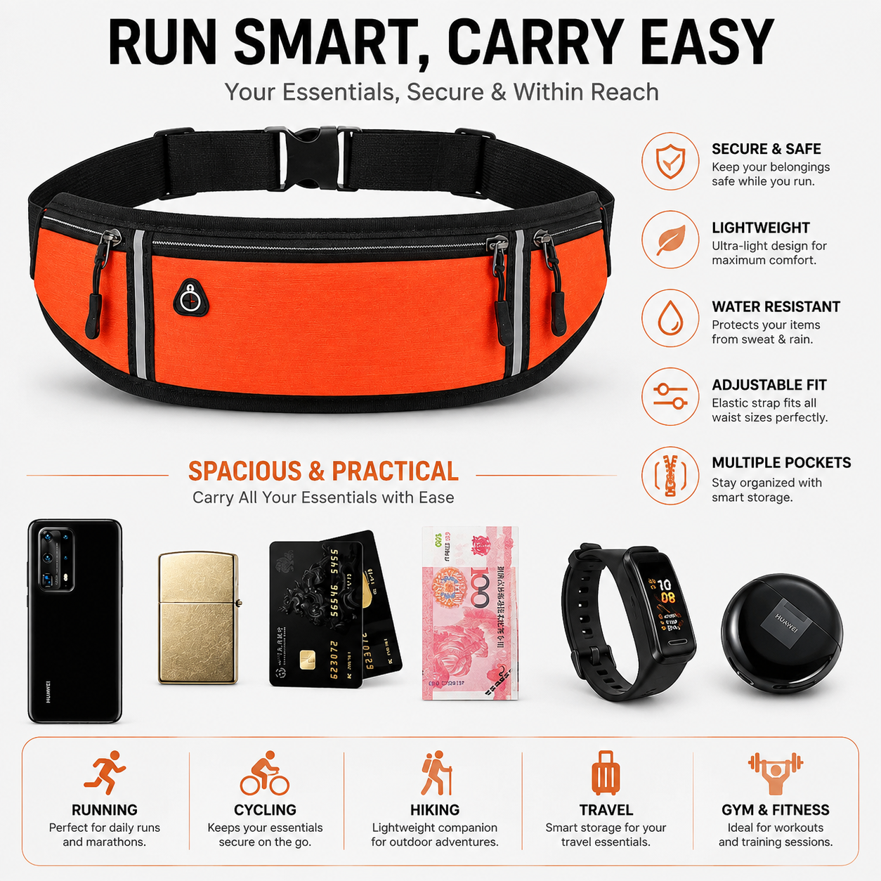 Smart Running Waist Bag