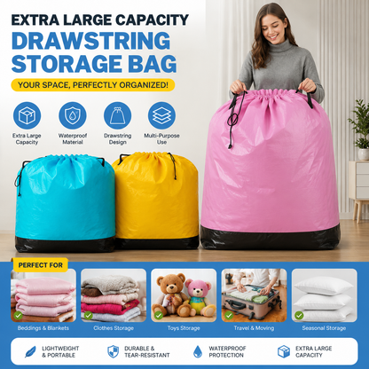 🔥 Hot Selling Extra Large Capacity Drawstring Storage Bag