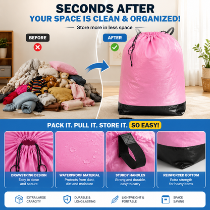 🔥 Hot Selling Extra Large Capacity Drawstring Storage Bag