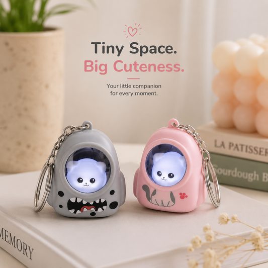 🐈Cute Cat Mini Keychain Flashlight