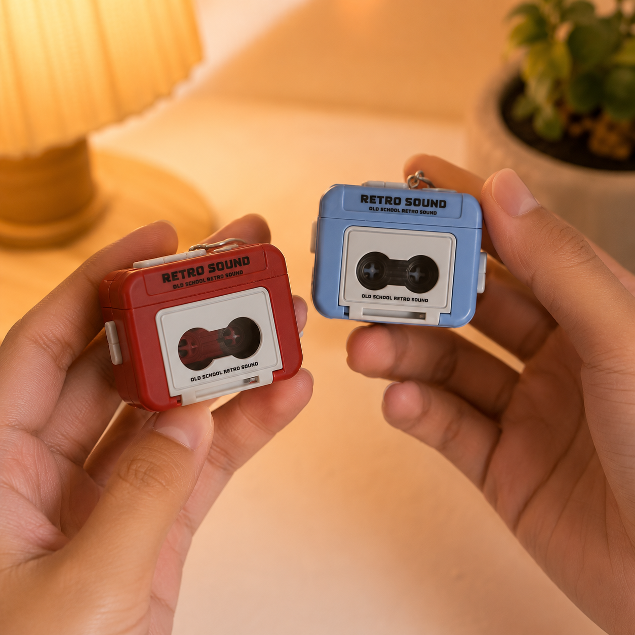Mini Tape Recorder Keychain