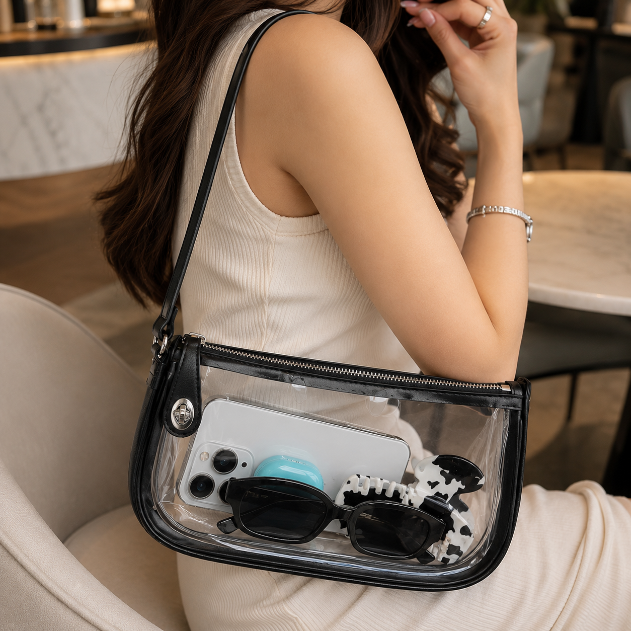Crystal Clear Crossbody Bag