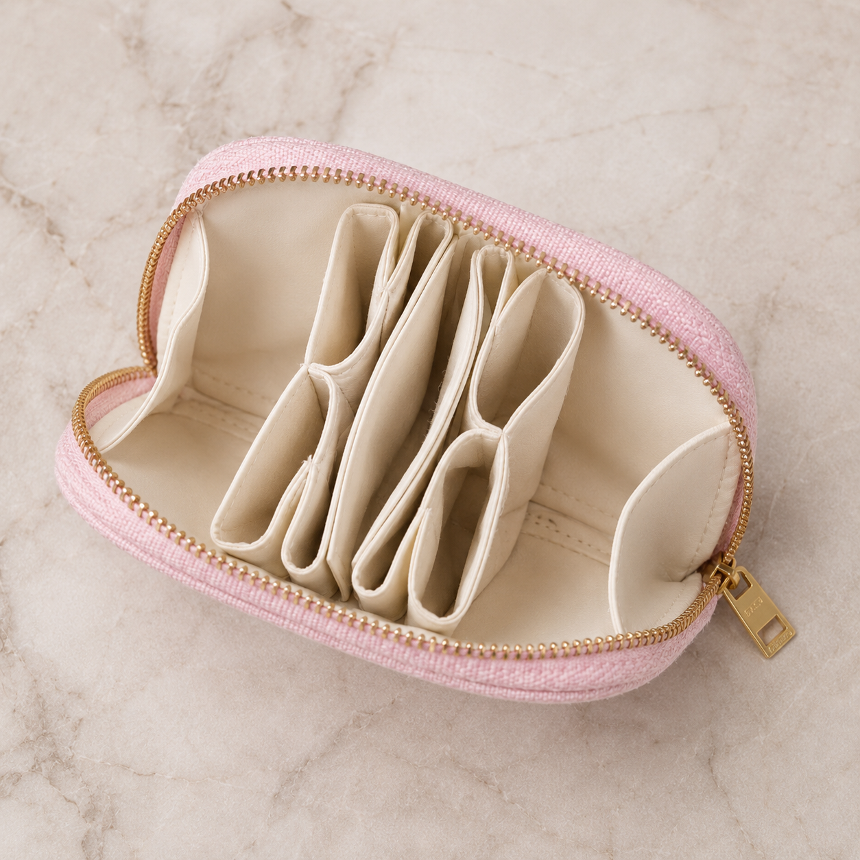 Velvet pastel jewelry pouch