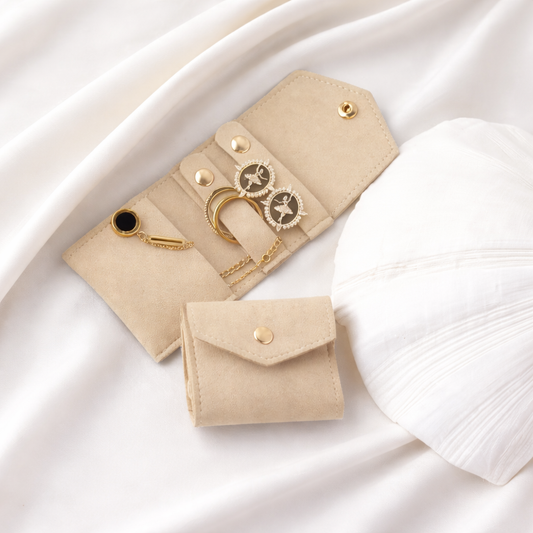 Elegant Travel Jewelry Organizer Pouch
