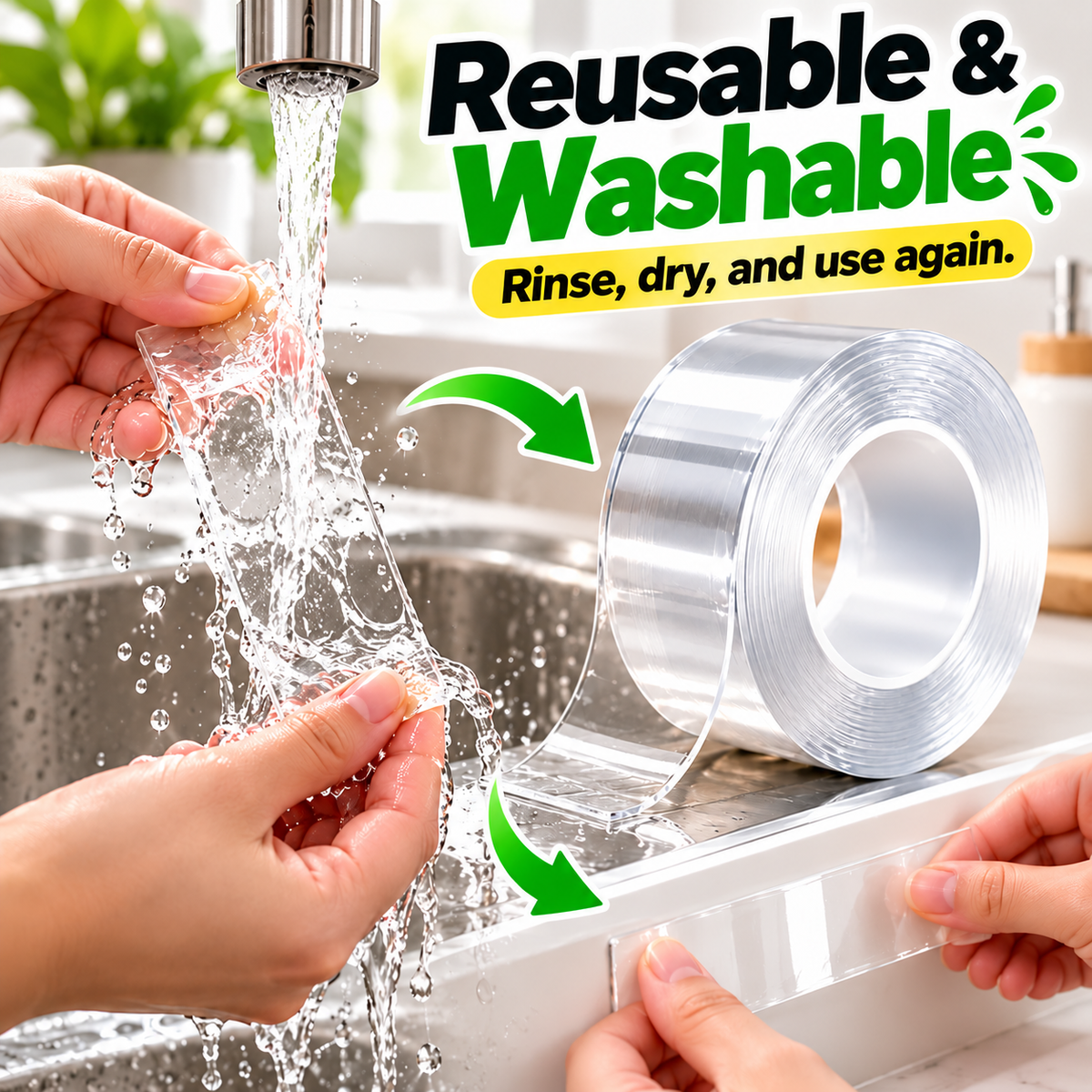 NanoGrip Reusable Double-Sided Tape