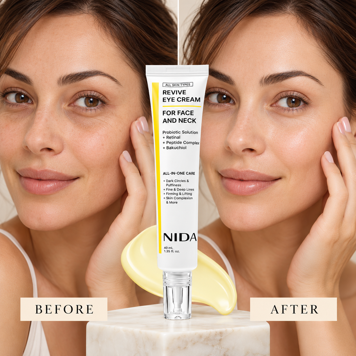 NIDA Revive Eye Cream for Face & Neck 👁️💖