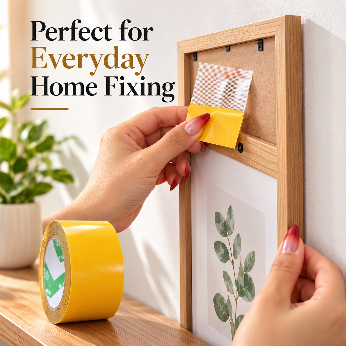 Heavy-Duty Double-Sided Mesh Fixing Tape 🛠️📏