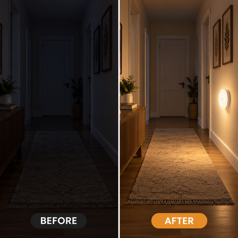 GlowSense Motion Sensor Night Light ✨