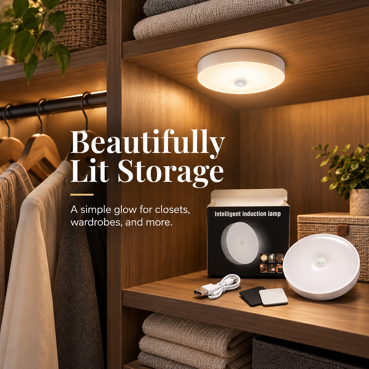 GlowSense Motion Sensor Night Light ✨