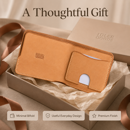 Minimalist Foldable Leather Card Wallet