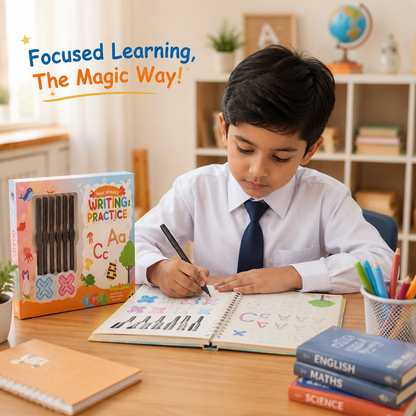 MagicTrace Reusable Handwriting Practice Book