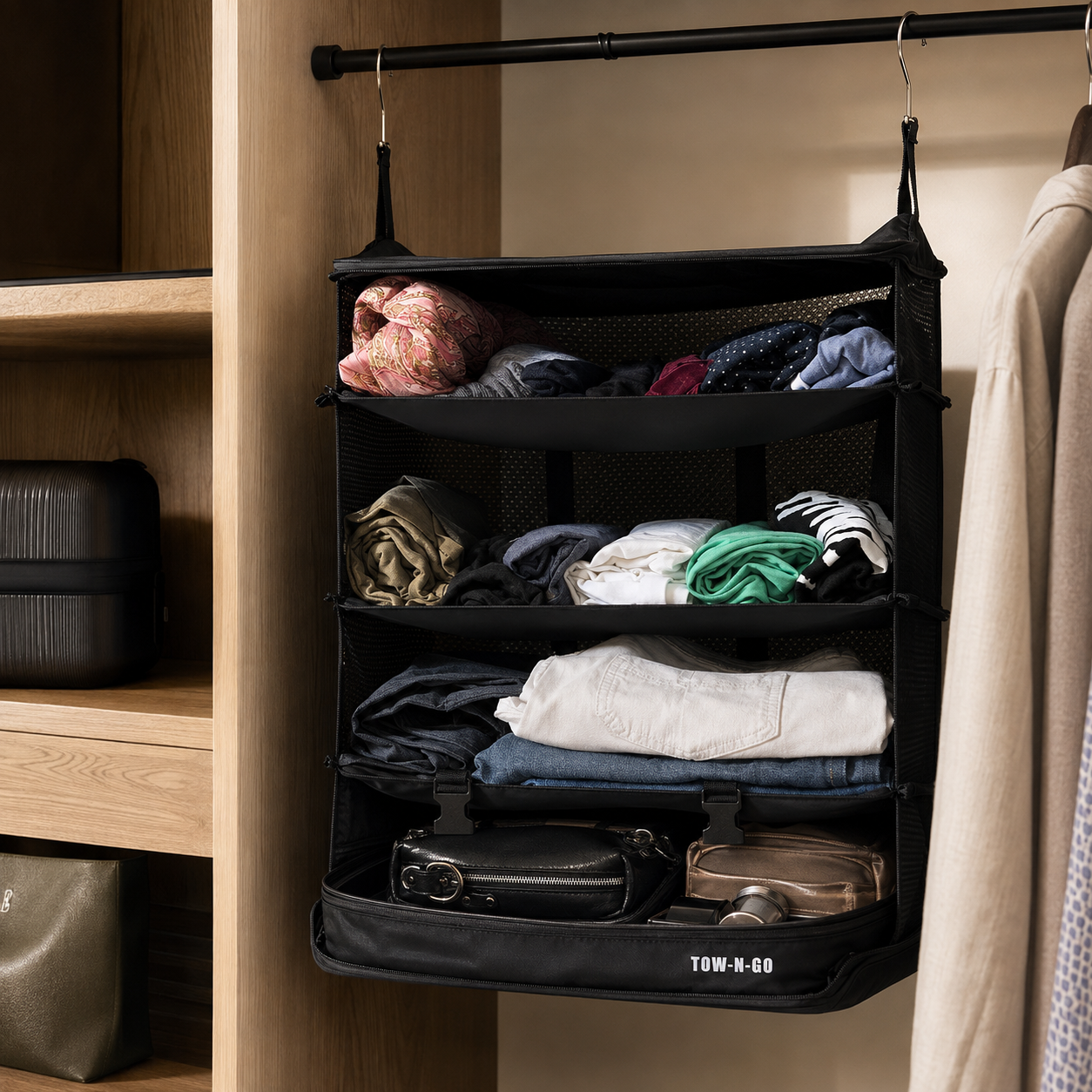 Foldable Packing Shelf Organizer