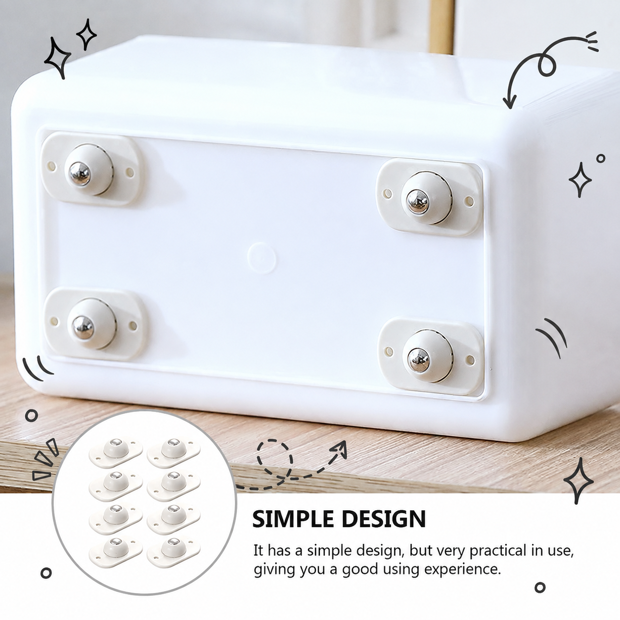 MoveEase 360° Caster Wheels
