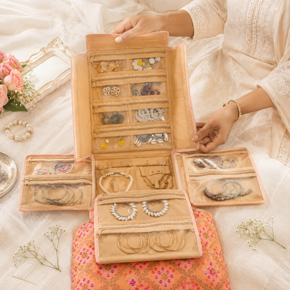 4-Side Multi-Pouch Jewellery Organizer