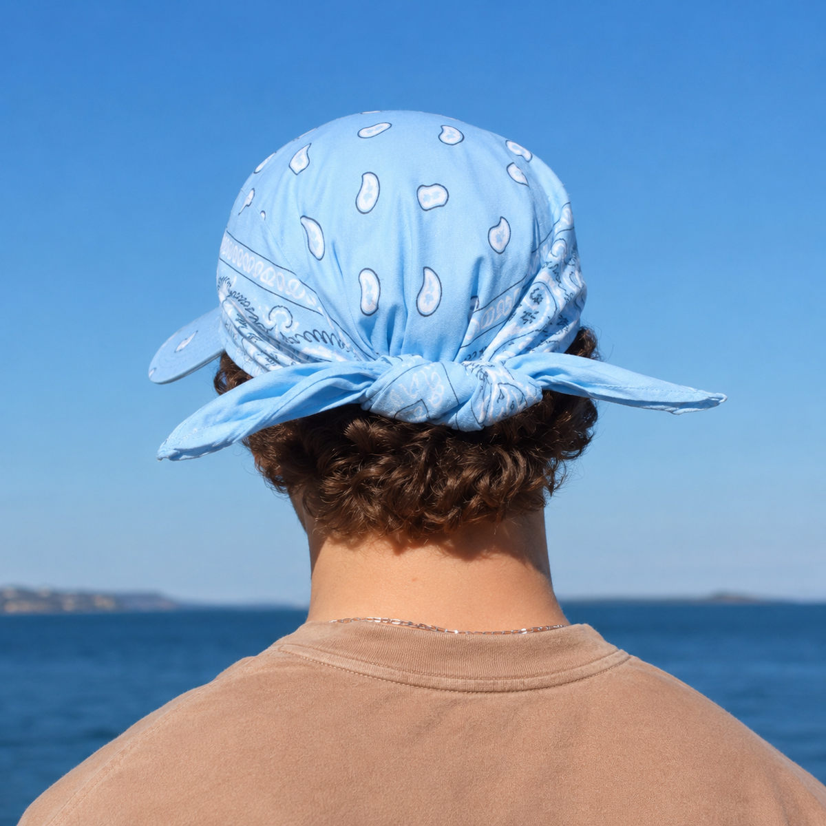 Unisex Cotton Bandana-Print Baseball Caps