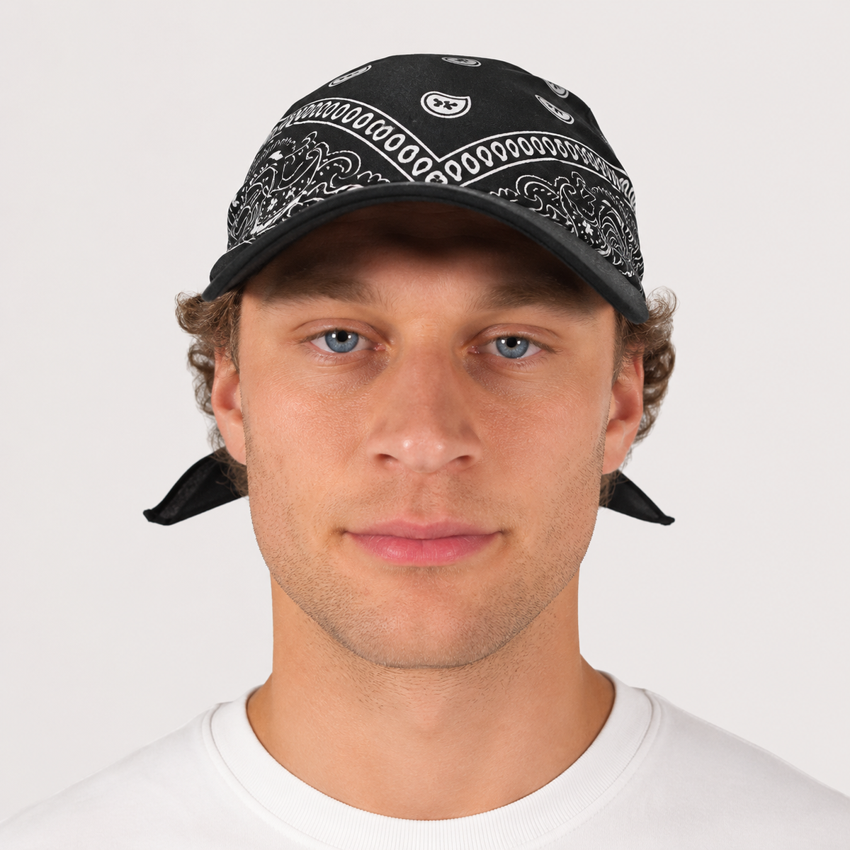 Unisex Cotton Bandana-Print Baseball Caps