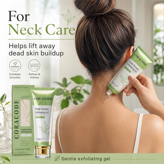 Coracode Triple Enzyme Exfoliating Gel with Green Tea