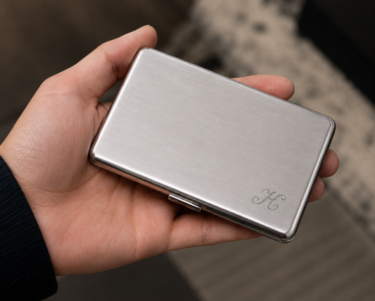 Premium Briefcase-Style Metal Card Wallet