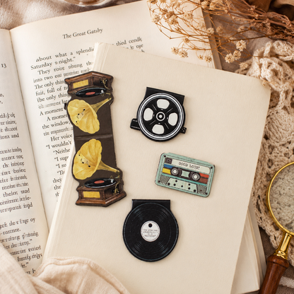 Vintage Music Bookmark Clips 🎵📚