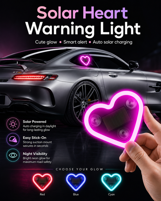 Solar Heart Warning Light