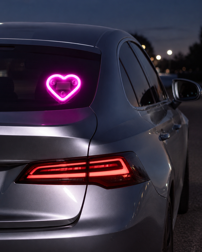 Solar Heart Warning Light