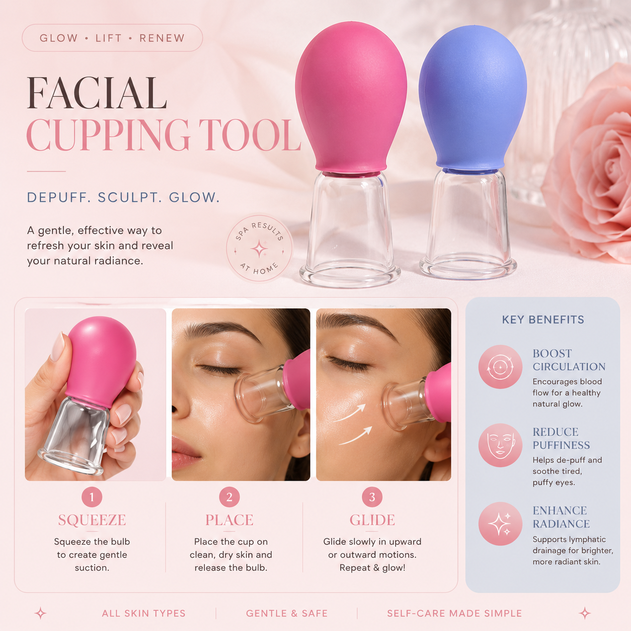 Facial Cupping Glow Tool