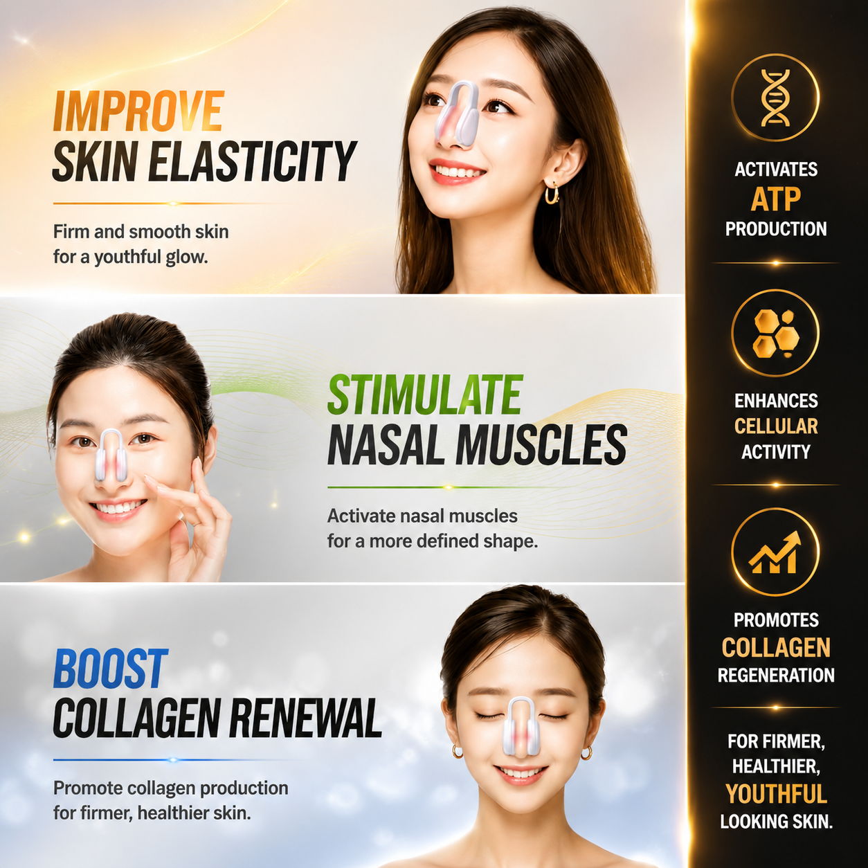Nose EMS Trainer Japanese Technology – 6 Modes, 10 Intensity Levels